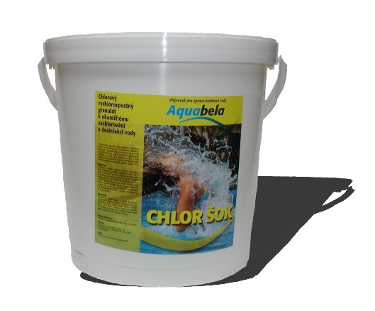 Aquabela Chlor ŠOK - kyblík 5 kg
