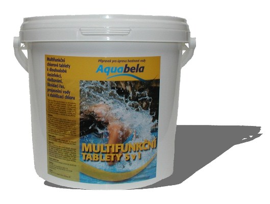 Aquabela MULTIFUNKČNÍ tablety 5v1 - kyblík 5 kg